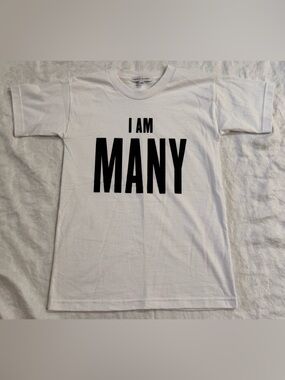 Rebecca Minkoff I Am Many White Graphic Tee Shirt XS